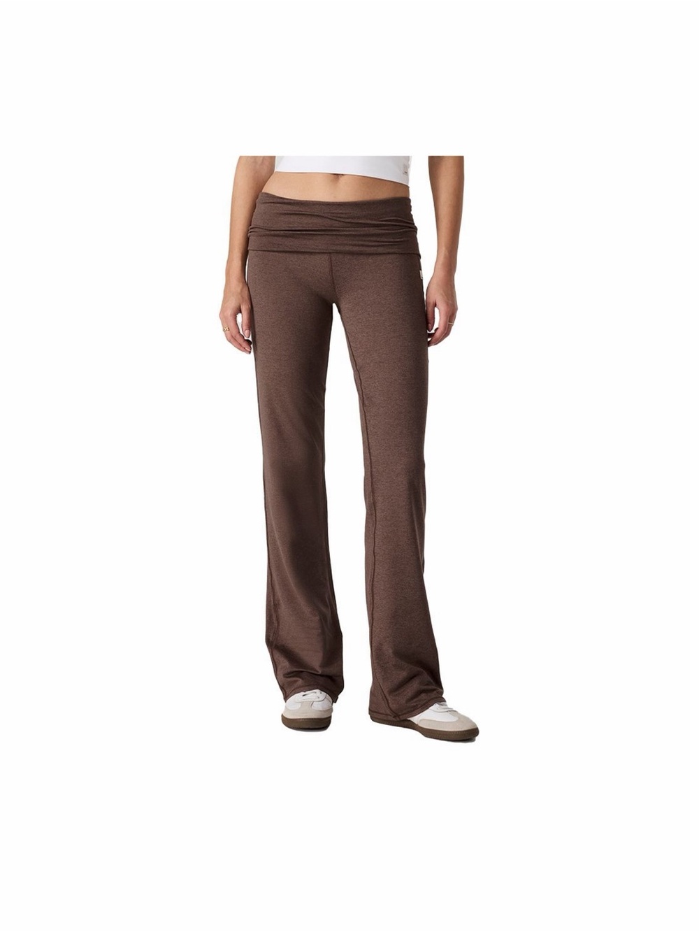 Vuori Halo Foldover Pant - Chocolate Milk Heather NWT